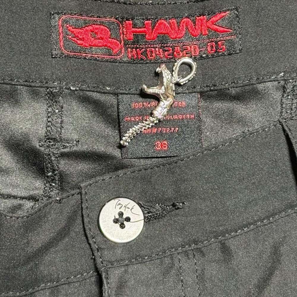 Y2K Tony Hawk Skater Cargo Pants Size 36 Black